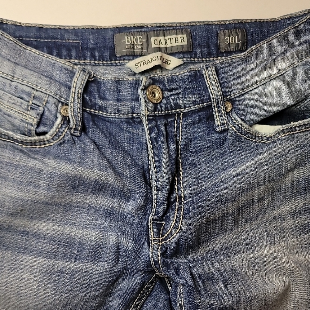 BKE Blue Straight Jeans Classic Style